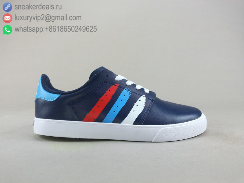 ADIDAS SEELEY COURT LOW NEW BLUE LEATHER GRAFFITI MEN SKATE SHOES